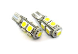 2 pieces of 9 High Power SMD LED No Error T10 168 194 2825 501 921 W5W Light bulb white