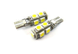 2 pieces of 9 High Power SMD LED No Error T10 168 194 2825 501 921 W5W Light bulb white