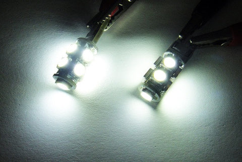 2 pieces of 9 High Power SMD LED No Error T10 168 194 2825 501 921 W5W Light bulb white