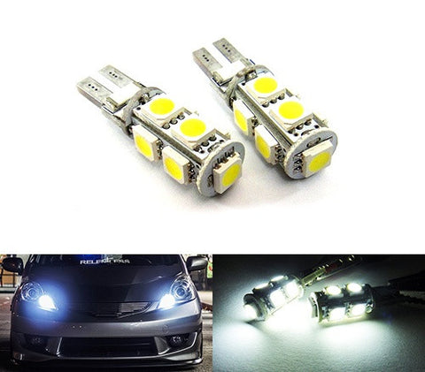 2 pieces of 9 High Power SMD LED No Error T10 168 194 2825 501 921 W5W Light bulb white