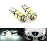 2 pieces of 9 High Power SMD LED No Error T10 168 194 2825 501 921 W5W Light bulb white