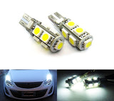 2 pieces of 9 High Power SMD LED No Error T10 168 194 2825 501 921 W5W Light bulb white