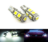 2 pieces of 9 High Power SMD LED No Error T10 168 194 2825 501 921 W5W Light bulb white