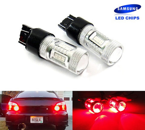 2x 15 SAMSUNG High Power 2835 SMD LED 182 3156 P27W 180 3157 3057 P27/7W Light bulb 15W red