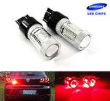 2x 15 SAMSUNG High Power 2835 SMD LED 182 3156 P27W 180 3157 3057 P27/7W Light bulb 15W red