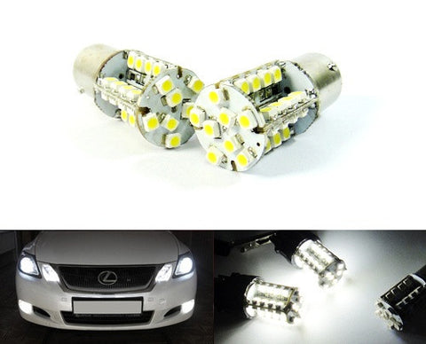 2 pieces of 40 SMD LED 382 (P21W) 1156 7506 BA15s Light bulb white