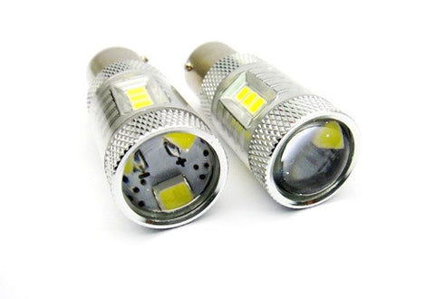 2 pieces of 15 SAMSUNG High Power 2835 SMD LED 566 BAZ15d 7225 P21/4W Light bulb 15W white