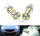 2 pieces of 18 high power SMD LED 566 BAZ15d 7225 P21/4W Light bulb white