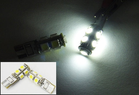 2 pieces of 9 High Power SMD LED No Error T10 168 194 2825 501 921 W5W Light bulb white