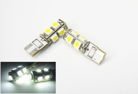 2 pieces of 9 High Power SMD LED No Error T10 168 194 2825 501 921 W5W Light bulb white