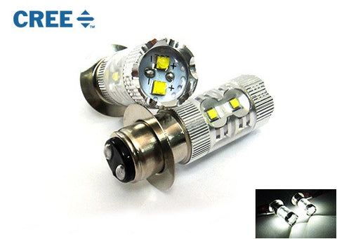 2 pieces of H6M PX15d 10x CREE XB-D LED Projector Headlight Light bulb 50W white