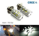 2 pieces of H6M PX15d 10x CREE XB-D LED Projector Headlight Light bulb 50W white