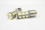 2 pieces of 18 High Power SMD LED 382 (P21W) 1156 7506 207 BA15s Light bulb white