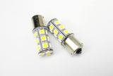 2 pieces of 18 High Power SMD LED 382 (P21W) 1156 7506 207 BA15s Light bulb white