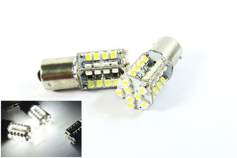 2 pieces of 40 SMD LED 382 (P21W) 1156 7506 BA15s Light bulb white