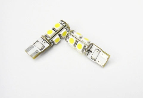 2 pieces of 9 High Power SMD LED No Error T10 168 194 2825 501 921 W5W Light bulb white