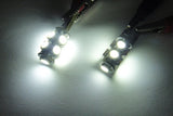 2 pieces of 9 High Power SMD LED No Error T10 168 194 2825 501 921 W5W Light bulb white