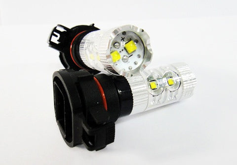 2 pieces of H16 PS19W 5202 9009 10X CREE XB-D LED Projector Light bulb 50W white