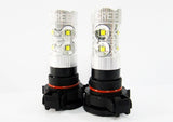 2 pieces of H16 PS19W 5202 9009 10X CREE XB-D LED Projector Light bulb 50W white