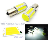 2 pieces of LUFFY 382 (P21W) 1156 7506 BA15s High Power COB LED Light bulb 25W white