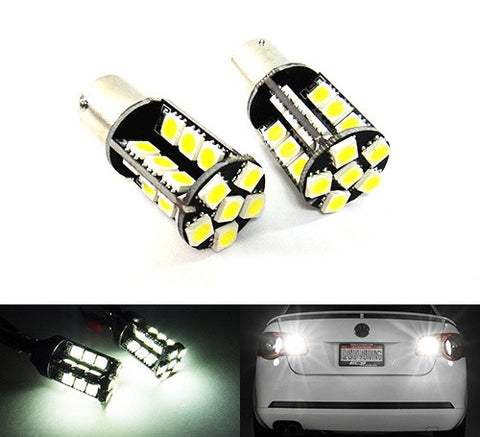 2 pieces of 30 High Power SMD LED 382 (P21W) 1156 7506 207 BA15s Light bulb white