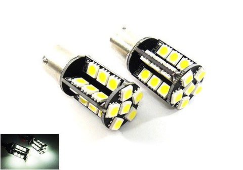 2 pieces of 30 High Power SMD LED 382 (P21W) 1156 7506 207 BA15s Light bulb white