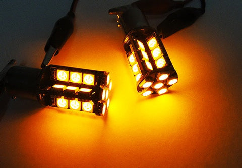 2 pieces of 30 high power SMD LED 580 7443 W21/5W 582 7440 W21W 992 Light bulb amber