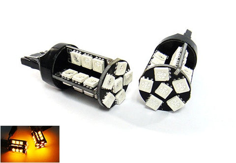 2 pieces of 30 high power SMD LED 580 7443 W21/5W 582 7440 W21W 992 Light bulb amber