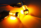 2 pieces of PY21W 581 BAU15s 10x CREE XP-E LED Projector Light bulb 50W amber