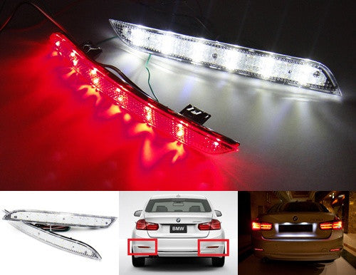 2x White 6000K Error Free BA9 H6W LED Bulbs Kit For BMW F30 3 Series P