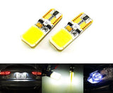 2 pieces of 6W High Power COB LED Error Free T10 168 194 2825 501 W5W wedge Light bulb white