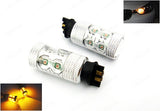 2 pieces of PW24W PWY24W 10x CREE XP-E LED Projector Light bulb 50W amber