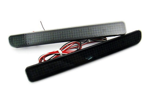 2x LED Bumper Reflector Black Smoked lens Tail Brake Light Red LR3 LR4 Range Rover Sport