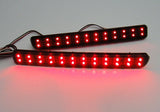 2x LED Bumper Reflector Black Smoked lens Tail Brake Light Red LR3 LR4 Range Rover Sport