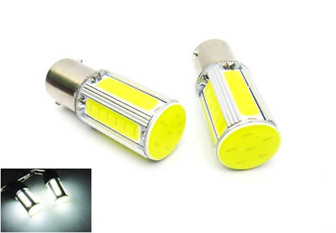 2 pieces of LUFFY 382 (P21W) 1156 7506 BA15s High Power COB LED Light bulb 25W white