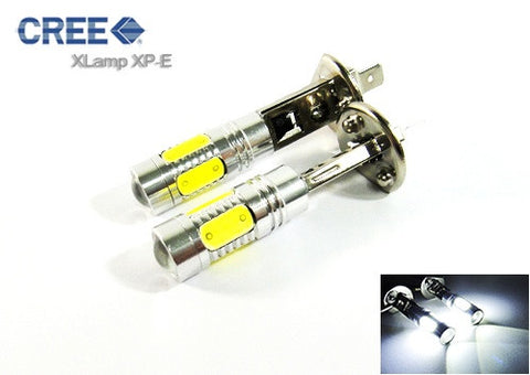 2 pieces of H1 448 CREE LED Projector Light with 4 Plasma SMD LED 11W white