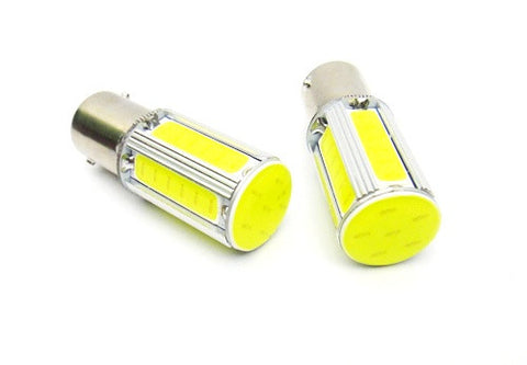 2 pieces of LUFFY 382 (P21W) 1156 7506 BA15s High Power COB LED Light bulb 25W white