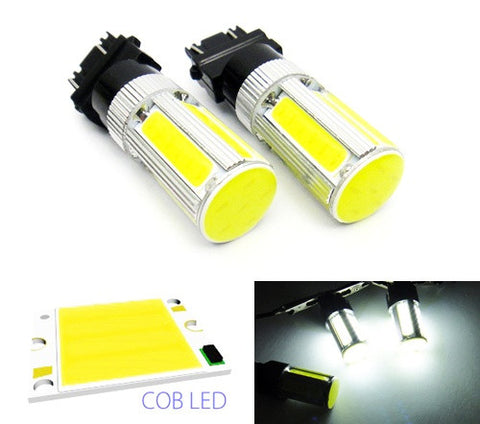 2 pieces of LUFFY 3156 P27W 3157 3057 P27/7W High Power COB LED Light bulb 25W white