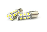 2 pieces of 18 High Power SMD LED 382 (P21W) 1156 7506 207 BA15s Light bulb white