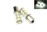 2 pieces of 18 High Power SMD LED 382 (P21W) 1156 7506 207 BA15s Light bulb white