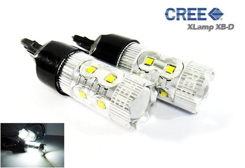 2x 580 7443 W21/5W 582 7440 W21W 992 10X CREE XB-D LED Projector Light bulb 50W white