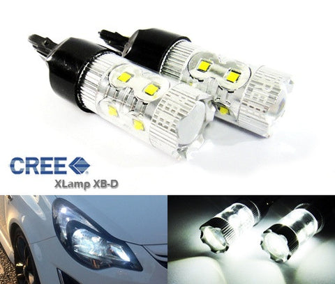 2x 580 7443 W21/5W 582 7440 W21W 992 10X CREE XB-D LED Projector Light bulb 50W white