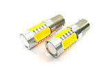 2 pieces of High Power PY21W 581 BAU15s Plasma LED Projector Light bulb 7.5W amber