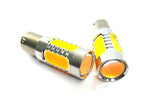 2 pieces of High Power PY21W 581 BAU15s Plasma LED Projector Light bulb 7.5W amber