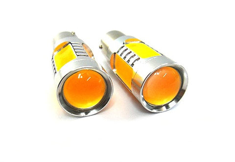 2 pieces of High Power PY21W 581 BAU15s Plasma LED Projector Light bulb 7.5W amber