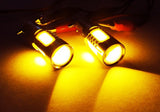 2 pieces of High Power PY21W 581 BAU15s Plasma LED Projector Light bulb 7.5W amber