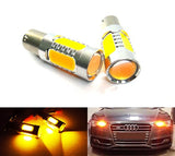 2 pieces of High Power PY21W 581 BAU15s Plasma LED Projector Light bulb 7.5W amber