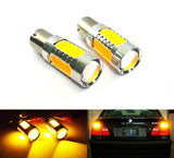 2 pieces of High Power PY21W 581 BAU15s Plasma LED Projector Light bulb 7.5W amber