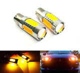 2 pieces of High Power PY21W 581 BAU15s Plasma LED Projector Light bulb 7.5W amber