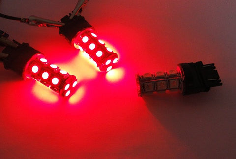 2 pieces of 18 high power SMD LED 580 7443 W21/5W 582 7440 W21W 992 Light bulb red